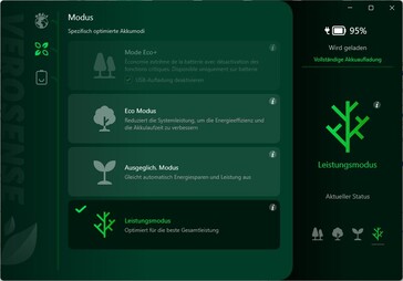 VeroSense: Tryby wydajności