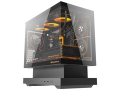 Czarny wariant obudowy mATX Floatron F1 w wersji Standard Edition. (Źródło zdjęcia: darkFlash)