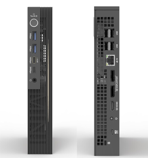 Mini PC może pochwalić się bogatą listą portów, w tym gigabitowym ethernetem. (Źródło: Mini Maker)
