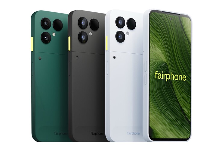 Fairphone 6+ będzie najwyraźniej dostępny w kolorze zielonym i czarnym, podobnie jak pokazany tutaj model Fairphone 6, jednak kolor biały ma zostać zastąpiony kolorem niebieskim.