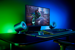 Rozświetl swoją konfigurację dzięki nadchodzącym głośnikom Razer Nommo V2 z tylną projekcją Chroma RGB (Źródło: Razer)