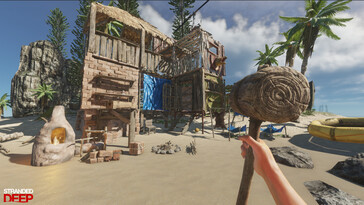 Obraz przedstawiający schron w Stranded Deep.