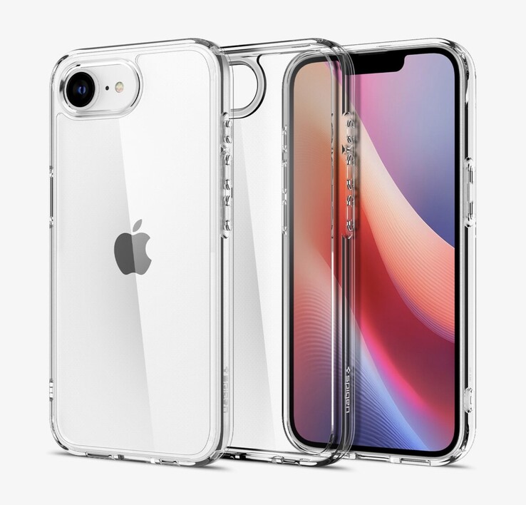 Zdjęcia Apple iPhone'a SE 4 zostały ujawnione przez producenta akcesoriów. (Źródło zdjęcia: Spigen)
