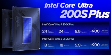 Intel Arrow Lake Refresh - Core Ultra 7 270K Plus i Core Ultra 5 250K Plus (Źródło: Intel)