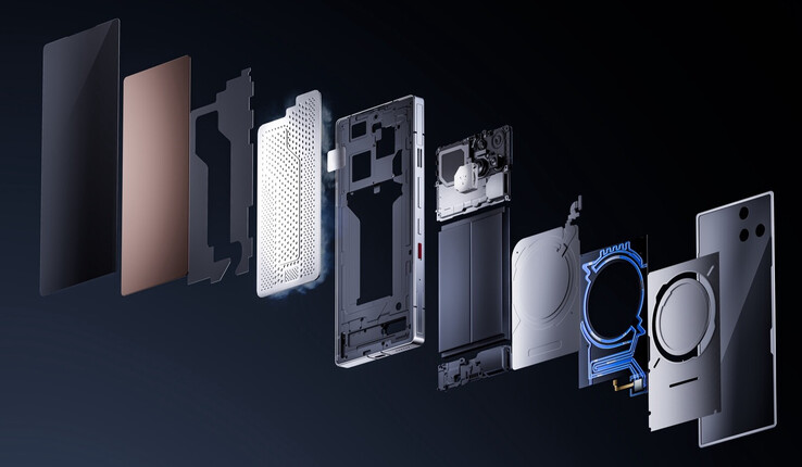 Rozbudowane rozwiązanie chłodzące RedMagic 11 Pro. (Źródło zdjęcia: RedMagic)