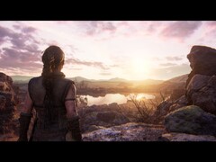 Obraz przedstawiający Senuę i otoczenie w grze Senua's Saga: Hellblade II.