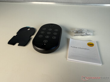 Zakres dostawy klawiatury Yale Smart Keypad 2 - Fingerprint