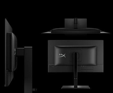 Monitor do gier HyperX OMEN 27q QD-OLED pokazany z boku i z tyłu (źródło zdjęcia: HP)