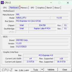 Płyta główna CPU-Z