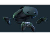 Obraz z katalogu produktów dla limitowanej edycji zestawu słuchawkowego Meta Quest 3S Xbox Edition VR, pokazany na czarnym tle. (Źródło zdjęcia: Meta)