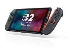 Urządzenie przenośne Nintendo Switch 2 z czerwonymi i niebieskimi kontrolerami Joy-Con. (Źródło obrazu: Nintendo)