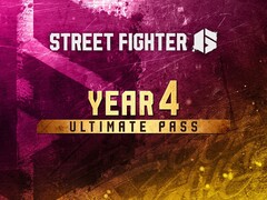 Oficjalna grafika promocyjna przedstawiająca pakiet „Ultimate Pass” na czwarty rok gry Street Fighter 6.
