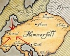 Mapa prowincji Hammerfell z uniwersum The Elder Scrolls.