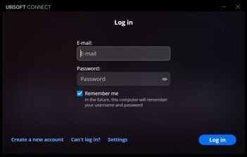 Oprócz Steam, należy również zarejestrować się w Ubisoft.