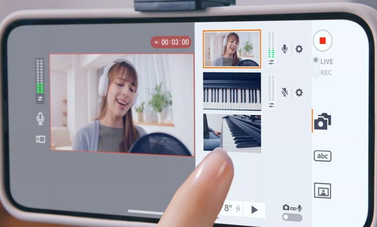 Aplikacja Canon Live Switcher Mobile może być używana z wieloma kamerami Canon EOS R50 V do produkcji wielokamerowych na żywo. (Źródło obrazu: Canon)