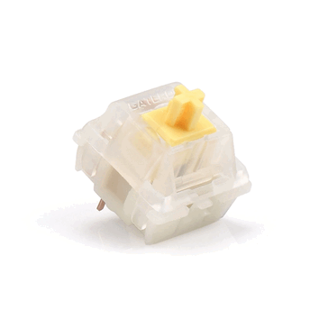 Przełączniki Gateron Caps Milky Yellow. (Źródło zdjęcia: KBDfans)