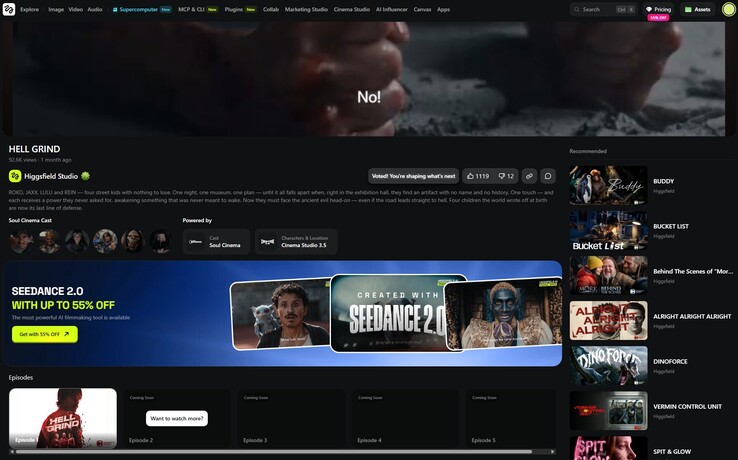Odcinek 2 Hell Grind pozostaje niedostępny nawet po rejestracji. Użytkownicy mogą jedynie zarejestrować się, aby otrzymać powiadomienie o jego wydaniu.