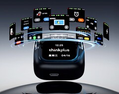 Nowe słuchawki douszne Lenovo są wyposażone w ekran dotykowy na etui ładującym (źródło zdjęcia: Lenovo)