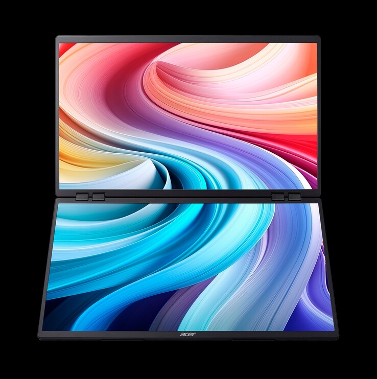 Acer PD243Y E z dwoma wyświetlaczami. (Źródło zdjęcia: Acer)