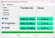 Test porównawczy kopiowania AS SSD