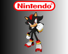 Shadow the Hedgehog poniżej logo Nintendo (źródło zdjęcia: Sega, Nintendo of America z poprawkami)