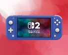 Logo Switch 2 widoczne na konsoli Switch Lite