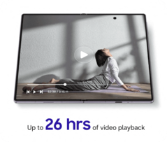 Czas odtwarzania wideo na Z Fold8