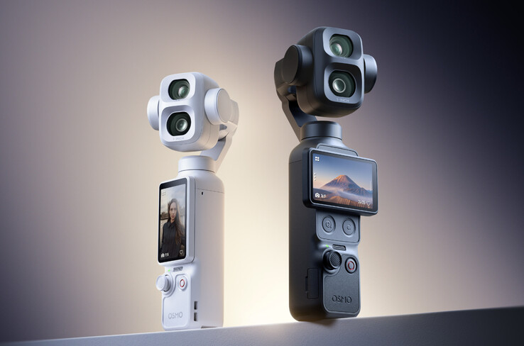 Osmo Pocket 4P w dwóch wersjach kolorystycznych dostępnych w momencie premiery.