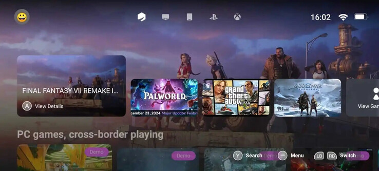 Interfejs użytkownika GameHub jest w języku angielskim i jest dość przejrzysty (źródło obrazu: GameHub)