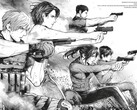 Oficjalna grafika z gry „Resident Evil: Death Island”, tom 1.