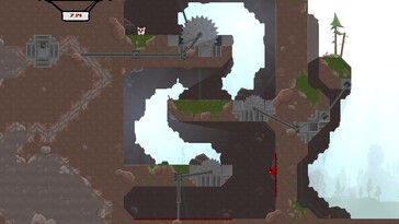 Na zdjęciu: Zrzut ekranu z gry Super Meat Boy.