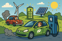 Silniki spalinowe stają się przestarzałe, ponieważ nowe technologie akumulatorowe rewolucjonizują mobilność. (Źródło zdjęcia: GPT-image-1)