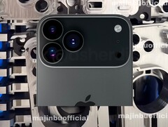 Apple iPhone 17 Pro prawdopodobnie będzie wyposażony w matrycę aparatu inspirowaną Pixel. (Źródło zdjęcia: @MajinBu, FPT via YouTube)
