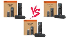 Fire TV Stick 4K Max, Fire TV Stick 4K i Fire TV Stick 4K Select składają się na kije strumieniowe Amazon, które mogą przesyłać strumieniowo w 4K. (Źródło obrazu: Amazon)