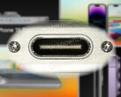 Ujęcie z prawdziwego zdarzenia Apple iPhone'a 15 Pro zdaje się potwierdzać, że znalazł się w nim port USB-C. (Źródło obrazu: 9To5Mac &amp; @URedditor - edytowane)