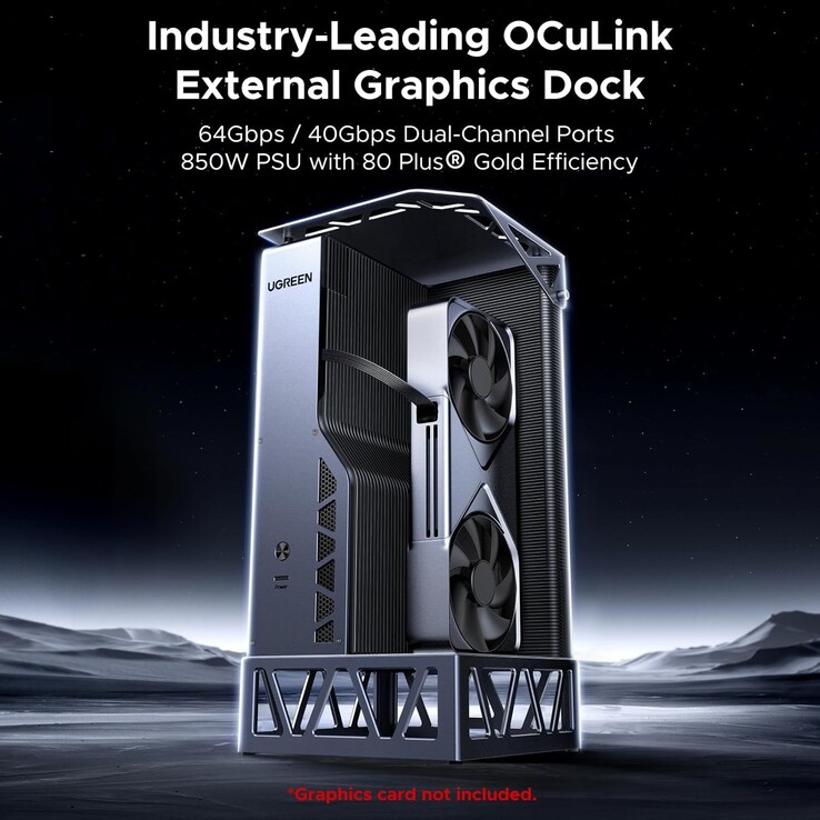 Stacja dokująca Ugreen LinkStation eGPU Dock działa przez USB-C i OCuLink. (Źródło zdjęcia: Ugreen via Amazon)