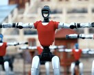Roboty Unitree podczas występu z choreografią