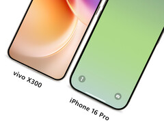Vivo X300 obok iPhone&#039;a 16 Pro, od lewej do prawej. (Źródło zdjęcia: Han Bo Xiao - edytowane)