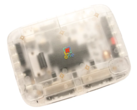 Konsola FPGA SuperStation One Transparent Collection z półprzezroczystą obudową Frost.