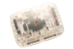 Konsola FPGA SuperStation One Transparent Collection z półprzezroczystą obudową Frost.