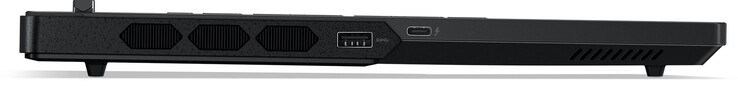 Po lewej: USB 3.2 Gen 1 (USB-A), Thunderbolt 4 (USB-C; DisplayPort)