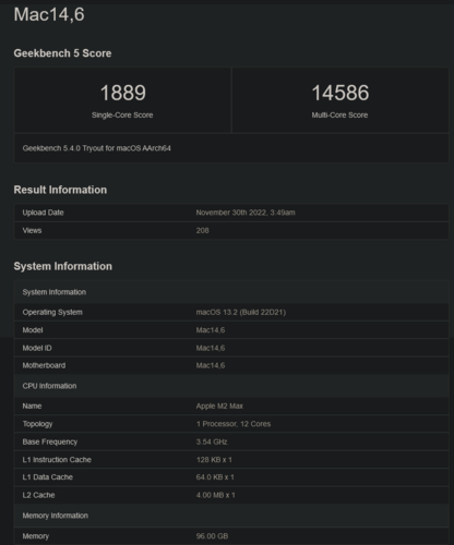 (Źródło obrazu: Geekbench)