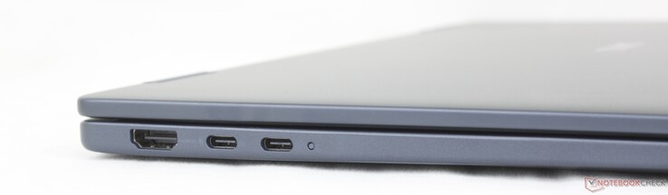 Po prawej: HDMI 1.4, 2x USB-C Gen. 2 (10 Gb/s) z DisplayPort + Power Delivery