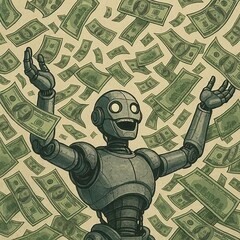 Wyścig sztucznej inteligencji może być główną przyczyną zaciągania przez firmy technologiczne coraz większego zadłużenia. (Źródło obrazu: AI wygenerowane przez ChatGPT-4o)