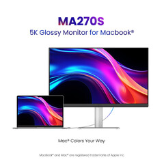 Monitor BenQ MA270S jest wyposażony w nano-błyszczący panel o rozdzielczości 5k