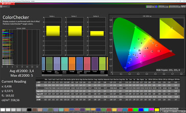 Kolory (tryb kolorów: Extended/AMOLED, docelowa przestrzeń kolorów: DCI-P3)