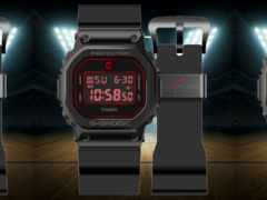 Zegarek Casio G-Shock GM-5600RH-1 Rui Hachimura (na zdjęciu) posiada stylową czarno-czerwoną tarczę. (Źródło zdjęcia: @geesgshock na Instagramie)