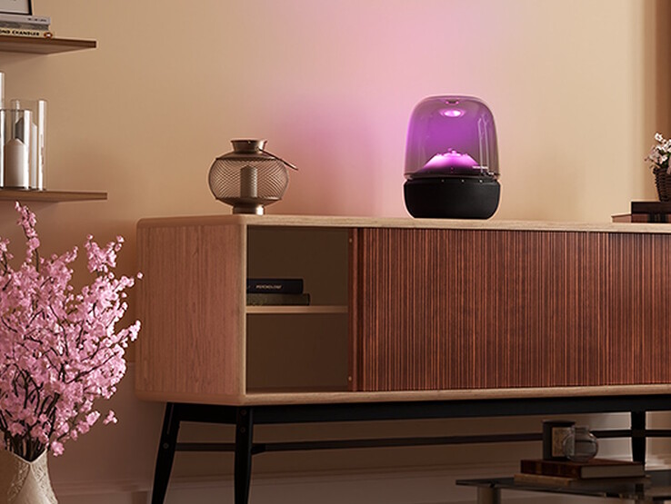 Oświetlenie głośnika Aura Studio 5 można dostosować do nastroju użytkownika. (Źródło zdjęcia: Harman Kardon Japan)