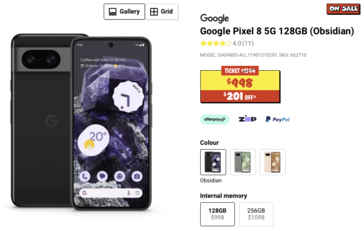 Pixel 8 otrzymuje zniżkę w wysokości 201 AUD w Australii. (Źródło: JBHIFI)