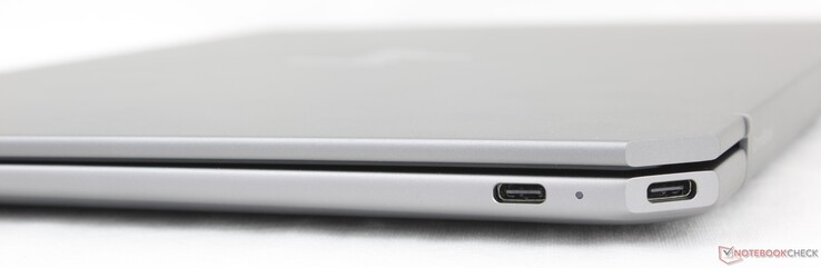 Z prawej strony: USB-C (40 Gb/s) Thunderbolt 4 z DisplayPort 2.1 + Power Delivery